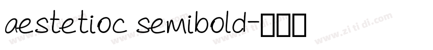 aestetioc semibold字体转换
